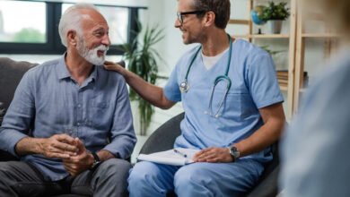 Hombre sin cáncer de próstata