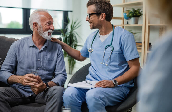 Hombre sin cáncer de próstata