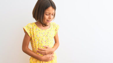 Niña con gastritis