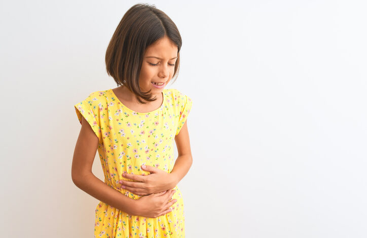 Niña con gastritis