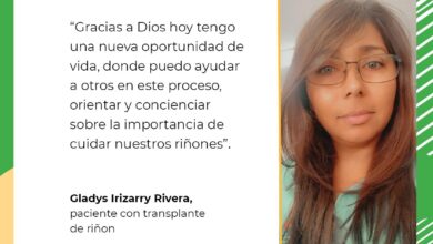 Gladys Irizarry Rivera, paciente con trasplante de riñón