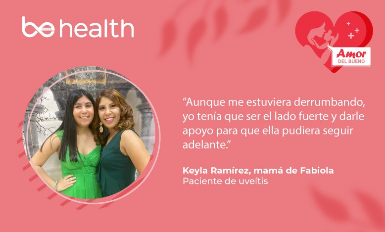 Keyla es refugio para su hija ante la uveítis