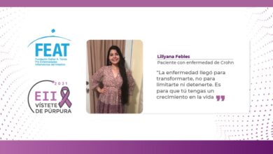 Lillyana Febles, paciente con enfermedad de Crohn