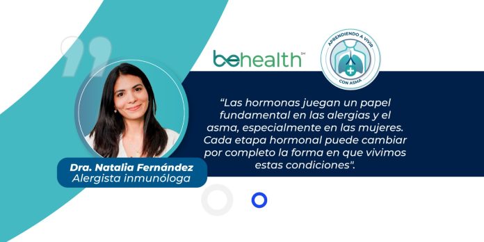 La etapa de la perimenopausia, que precede a la menopausia, también puede agravar los síntomas de alergias y asma.