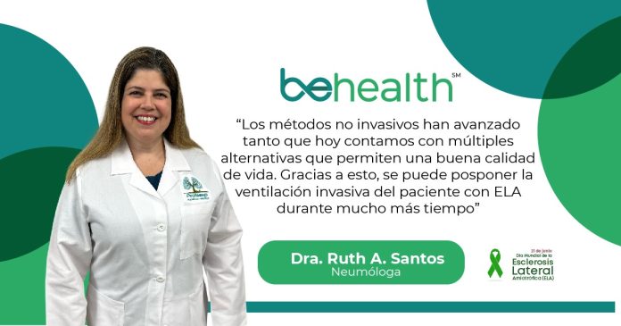 Pacientes con ELA suelen presentar perdida de masa muscular a nivel pulmonar