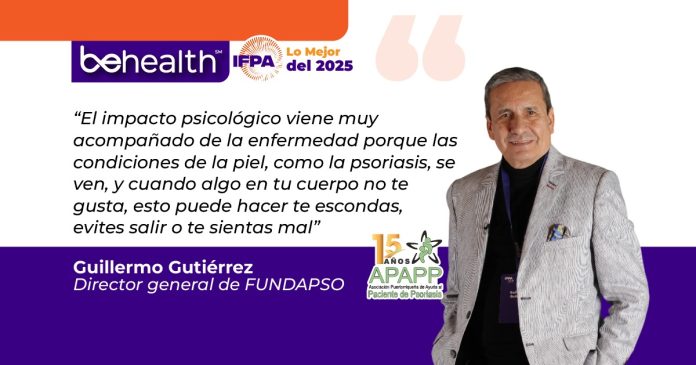 Guillermo Gutiérrez, director general de FUNDAPSO, compartió los resultados del primer estudio en Latinoamérica sobre el impacto psicológico de la psoriasis
