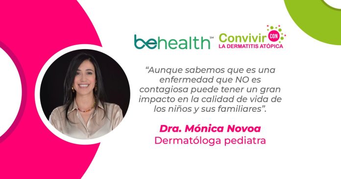La Dra. Mónica Novoa, dermatóloga pediatra explicó la dermatitis atópica cuando se trata en los niños y su afectación.