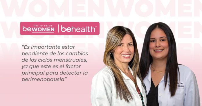 La perimenopausia es el momento previo a la menopausia y consiste cuando el cuerpo se prepara para dejar de tener periodos menstruales.