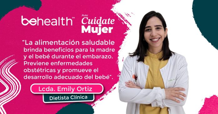 La Lcda. Emily Ortiz, dietista clínico, explicó detalladamente cómo debe ser la alimentación y su importancia durante el embarazo.