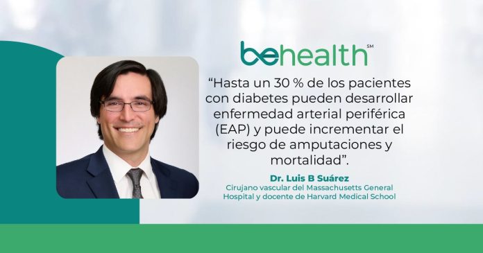 Hasta un 30 % de los pacientes con diabetes pueden desarrollar enfermedad arterial periférica (EAP), siendo esta una complicación silenciosa.