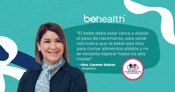 La Dra. Carmen Suárez, explicó cómo debe ser la transición de la lactancia a los alimentos sólidos en los bebés.