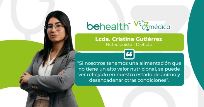 La Lcda. Cristina Gutiérrez, compartió con BeHealth la importancia de la alimentación para evitar diferentes enfermedades.
