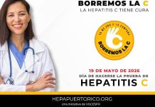 El 19 de mayo VOCES PR, en alianza con CIMA, el Departamento de Salud convocan a la ciudadanía a realizarse la prueba de hepatitis C.