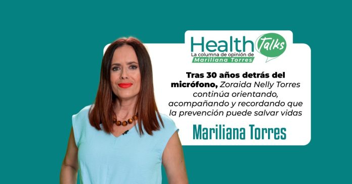 Tras 30 años detrás del micrófono, Zoraida Nelly Torres continúa orientando, acompañando y recordando que la prevención puede salvar vidas