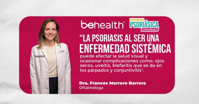La psoriasis es una enfermedad inflamatoria crónica de la piel y existen casos en los que puede afectar a la salud visual.