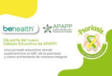 Este encuentro titulado "Psoriasis al Descubierto", estará lleno de aprendizaje e interacción y se llevará a cabo este sábado 26 de agosto a partir de las 10:00 A.M a través de la plataforma de Facebook @APAPPsoriasis y @BeHealthPR.