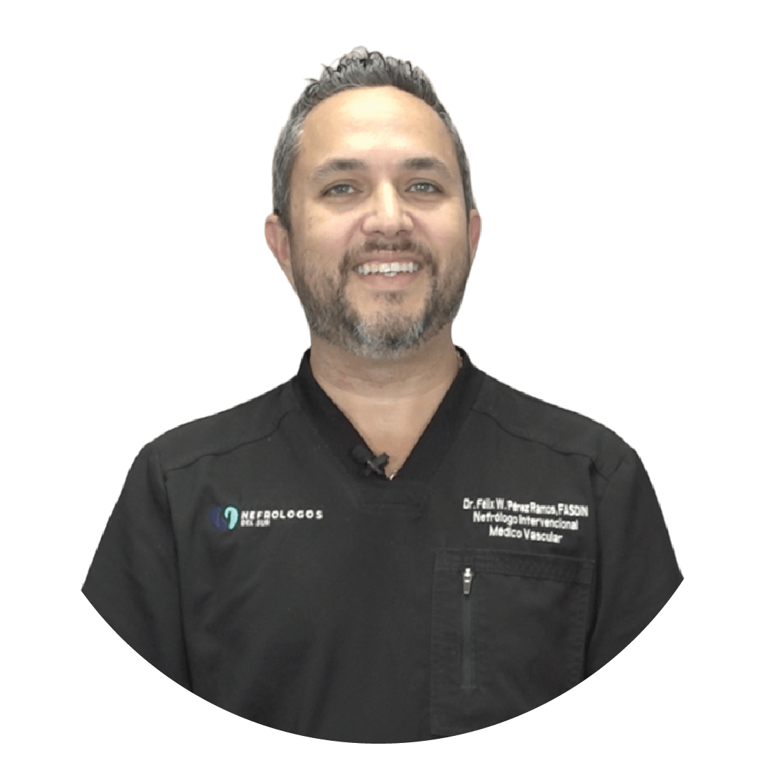 <div class="hora-video-agenda">1:00 pm</div>     <div class="titulo-video-agenda">Enfermedad Renal Crónica y Enfermedad Arterial Periférica<br> ¿Cómo se relacionan?</div>       <div class="info-video-agenda">  <div clas="nombre-video-agenda">Dr. Félix W. Pérez<br> Nefrólogo Intervencional y Médico Vascular</div>